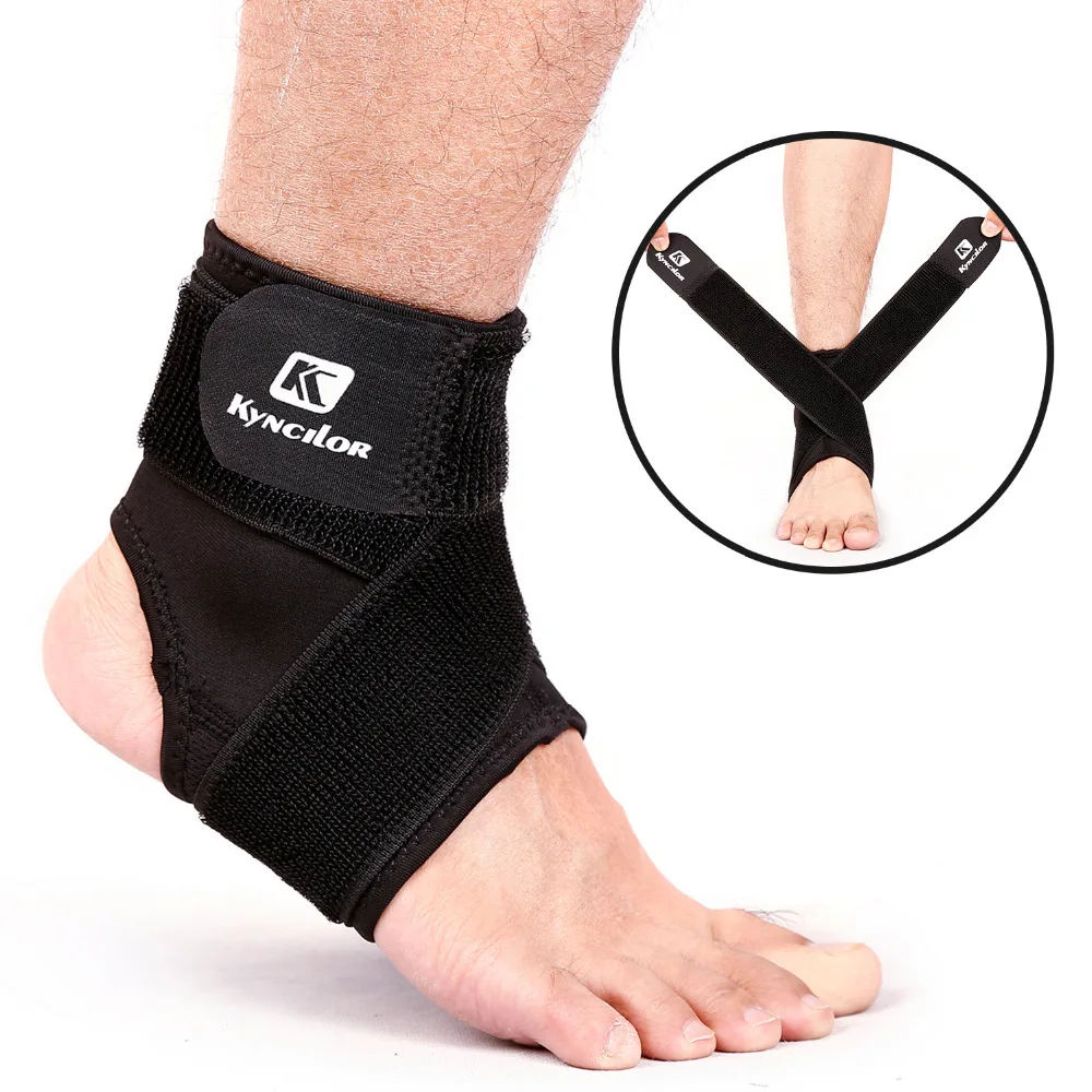 

Ankle Protector Elastic Bandage Wrap Sleeve Brace Polyester Ankle Support Basketball Foot Sports Relief Pain nakefit tobilleras