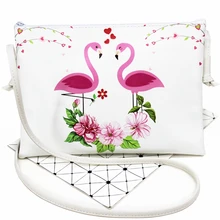 Новинка, милая детская сумка через плечо, дизайн фламинго, полученная посылка, сумка-мессенджер для девочек, студенческие дорожные сумки