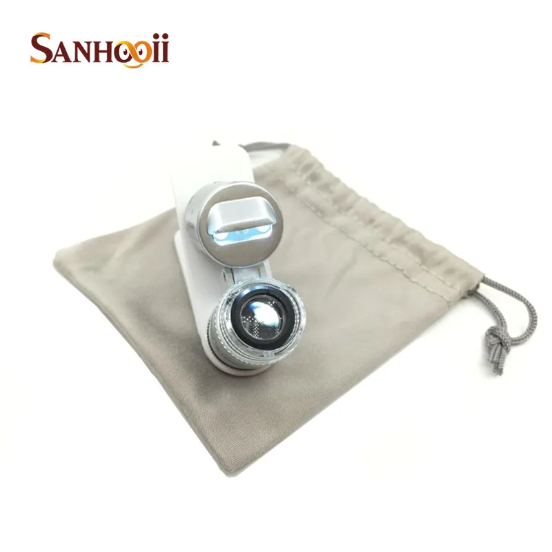 

Mini 60X Monocular Microscope Portable LED Checking Lamp Magnifier Microscope