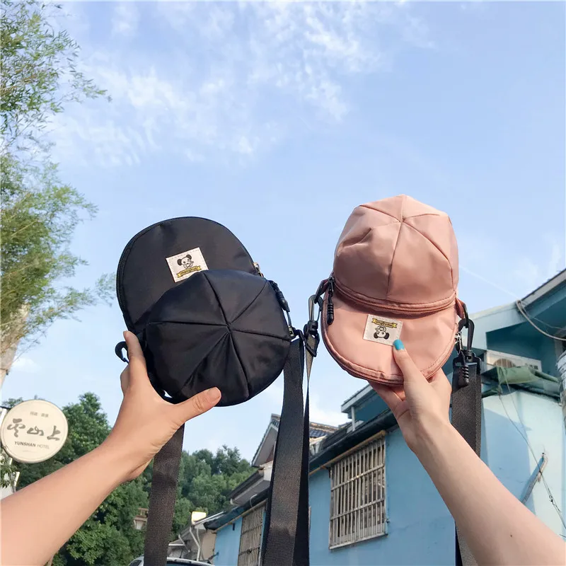 Menghuo New Hot Model Hat Shape Women Nylon Crossbody Bag Cute Handbags Shoulder Bags Creative Lady Messenger Cross body BagsIMG_2446