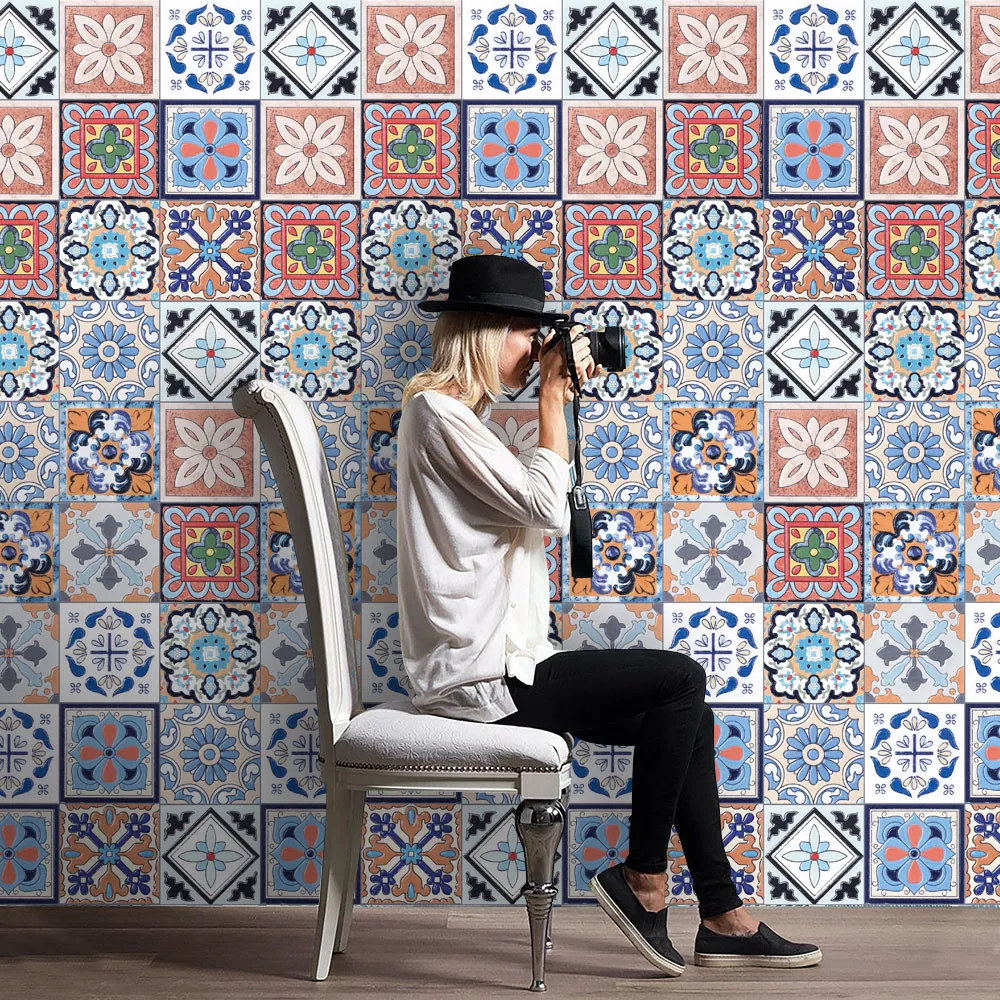 

25Pcs Wall Sticker Decal Self Adhesive Tile Art DIY Kitchen Bathroom Decor Vinyl 20x500cm decorative sticker for living room