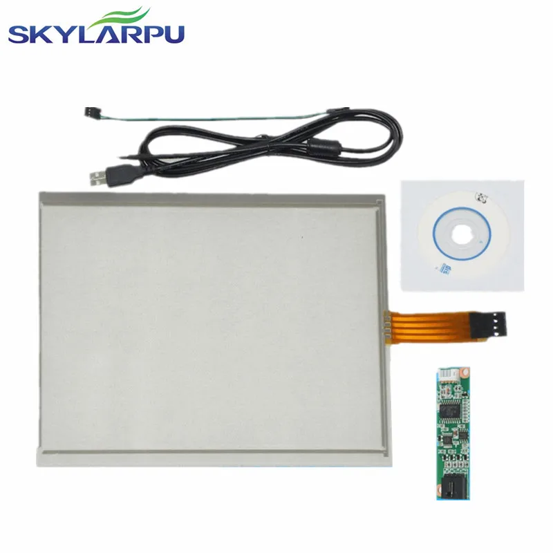

4-проводной резистивный сенсорный экран Skylarpu 6,5 дюйма 143 мм * 117 мм, USB-контроллер для G065VN01, стеклянная сенсорная панель, бесплатная доставка