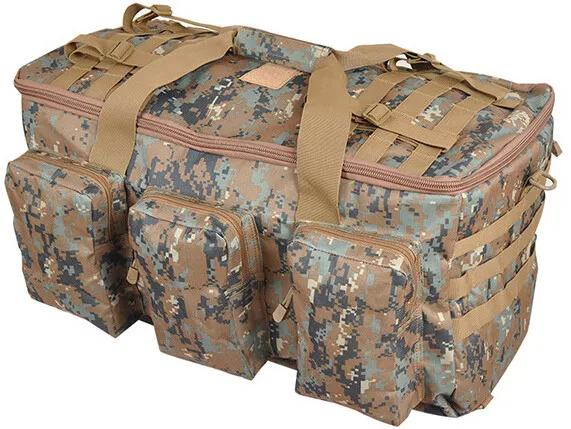 Мужские Винтажные дорожные сумки, камуфляжная многофункциональная сумка для багажа, военный Большой Вместительный мужской рюкзак 55Л, рюкзаки для путешествий - Цвет: Jungle camouflage