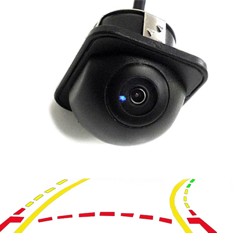 Kopen Mini Intelligente Dynamische Traject Tracks Achteruitrijcamera Parking Groothoek Nachtzicht Front Viewside Reverse Backup Camera