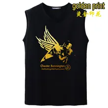 Модный мужской linkin park музыкальный концертный Бодибилдинг Топ без рукавов майка