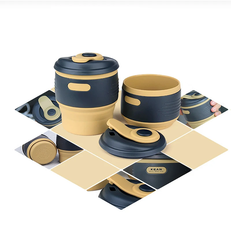 Silicone Collapsible Cup Portable Insulation Collapsible Coffee Cup