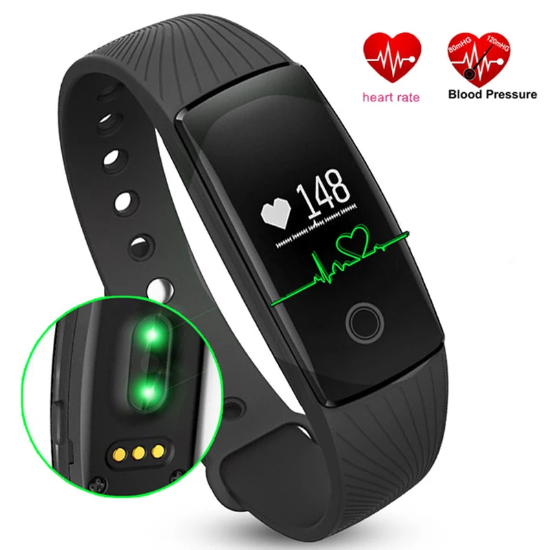 

New Smart Bracelet Heart Rate Monitor Sports Wristwatch V05C Wrist Band Pedometer Watches Fitness Tracker for IOS Android Phone