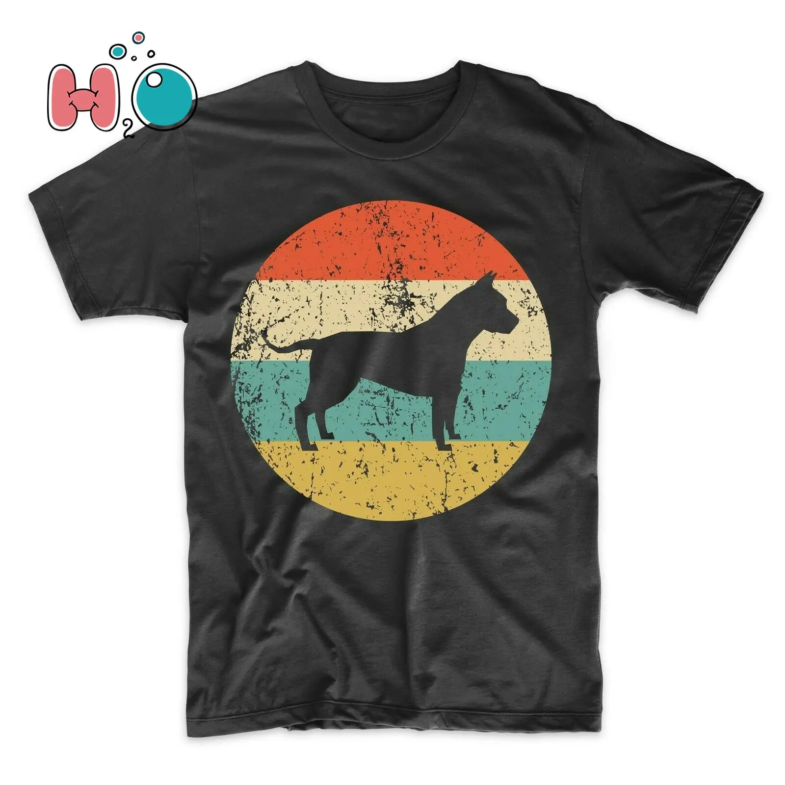 

American Staffordshire Terrier Shirt - Retro Amstaff Men's T-Shirt - Dog Shirt