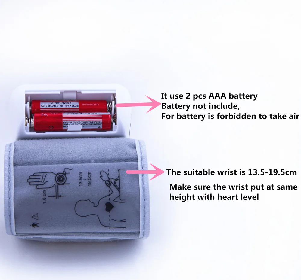 Цена Автоматический тонометр для измерения артериального давления на запястье с цифровым ЖК дисплеем