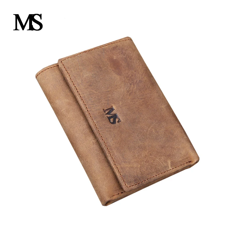 Бренд MS мужские кошельки цена в долларах кошелек из натуральной кожи держатель