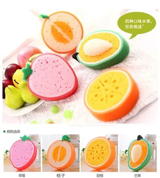 

Wholesale fruit sponge cleaing cloth kitchen towel cooking tools dish cloth glasses washing household assocceries