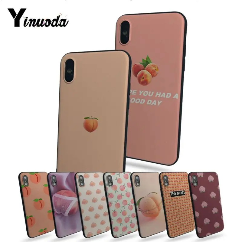 Yinuoda розовый персиковый чехол для телефона с принтом для iphone 7 7plus X 8 8plus и 5 5S 6s 6s Plus Чехол для мобильного телефона