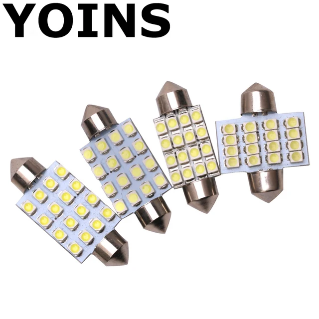 1 шт. C5W светодио дный 31 36 39 42 мм 16 SMD чистый белый купол гирлянда светодио дный автомобиля лампочки авто лампа внутреннего освещения Стайлинг автомобиля источник света