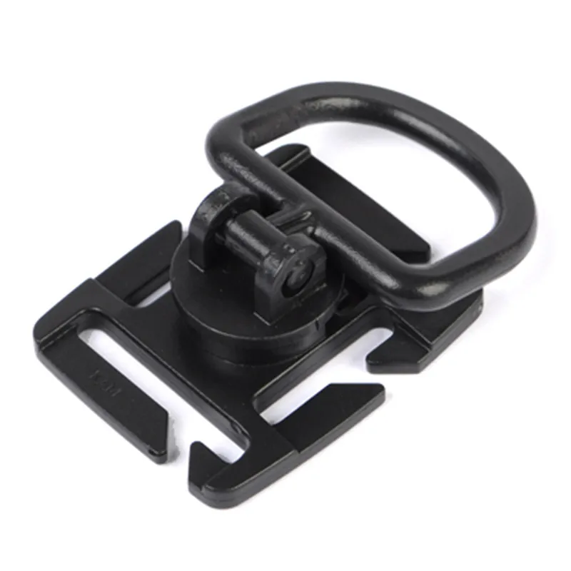 Tactical MOLLE Plastic Clamp 360 Degree with D Buckle Military Airsoft Vest Hanging Buckle Outdoor Hunting Accessories