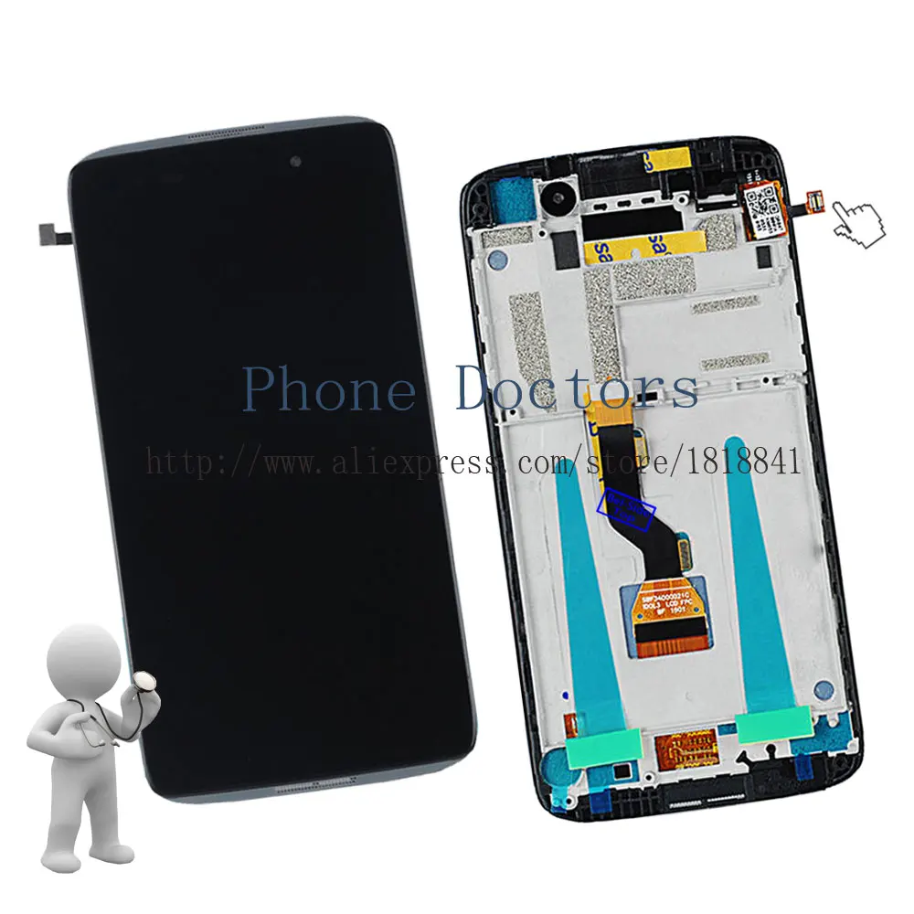 imágenes para Pantalla lcd full + pantalla táctil digitalizador + frame asamblea de la cubierta para alcatel one touch idol 3 lte 6039 6039a 6039 k 6039y 6039j 6039 s imágenes para Pantalla lcd full + pantalla táctil digitalizador + frame asamblea de la cubierta para alcatel one touch idol 3 lte 6039 6039a 6039 k 6039y 6039j 6039 s