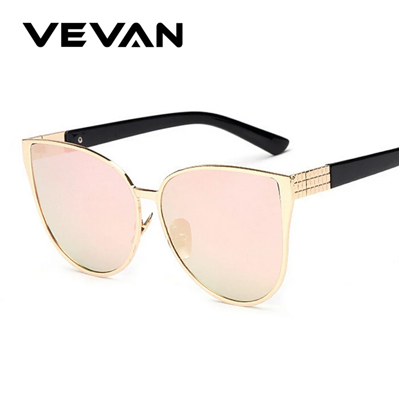 VEVAN, модные солнцезащитные очки "кошачий глаз", женские, брендовые, дизайнерские, Ретро стиль, UV400, солнцезащитные очки, женские, зеркальные, oculos, женские, s, Роскошные