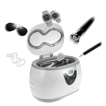 

Digital Ultrasonic Cleaner Wash Bath Tank Basket Jewelry Nail Tool Watch Dental 0.6L 35W Ultrasound Mini UltraSonic Cleaner Bath