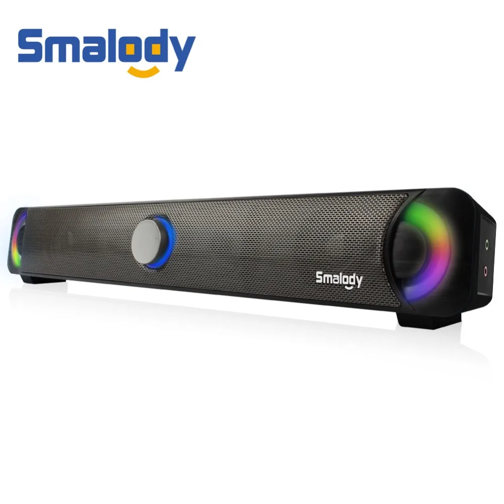 

Smalody Multimedia Speaker Soundbar HIFI Powerful Sound Box Subwoofer Stereo Speakers Soundbar For Laptop Computer Notebook PC