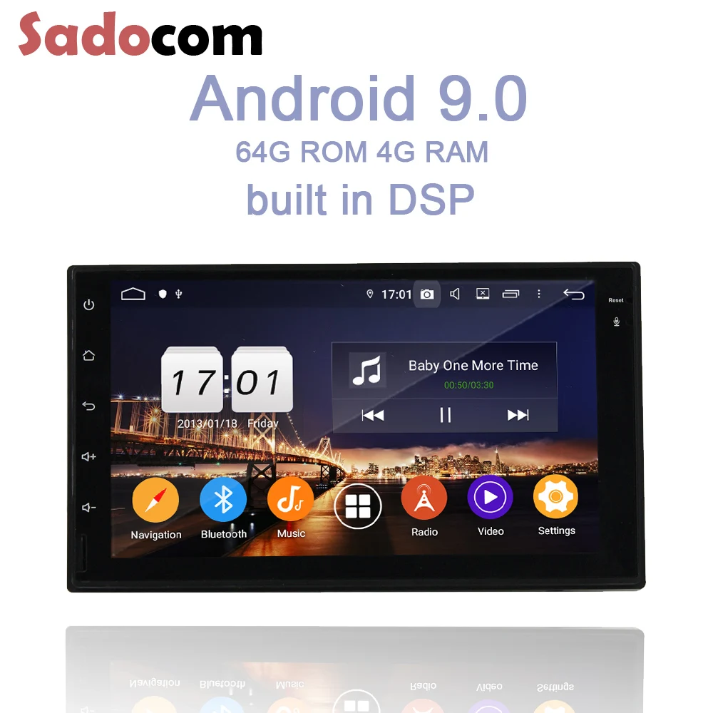 

DSP IPS 2 din Android 9.0 Car multimedia Player 4GB RAM 64G ROM 8Core GPS Glonass RDS autoradio wifi Bluetooth 4.2 For universal