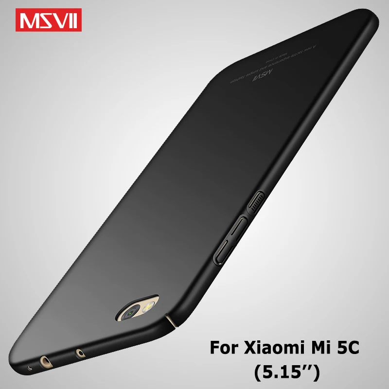 MSVII Чехлы для Xiaomi Mi 5C Чехол тонкий матовый чехол Mi5C Xiomi Жесткий ПК Mi5 c 5 15 |