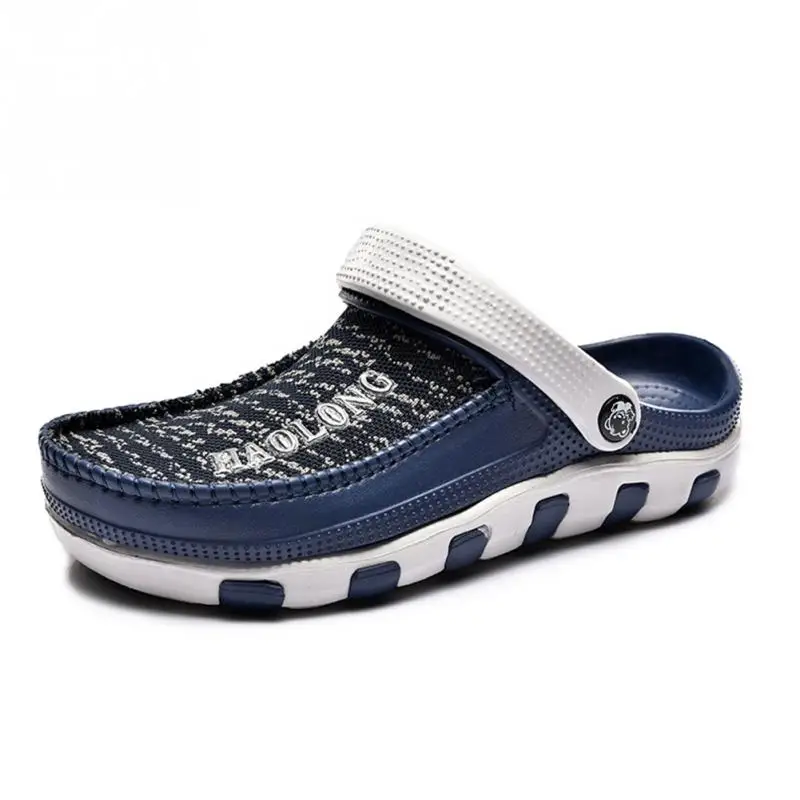 

New Design Men Couples Beach Shoes 2018 Summer Big Size 45 Man Casual Breathable Slippers Slip On Light Beach Flip Flops