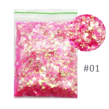 

IRIDESCENT PINK | FACE, HAIR AND BODY GLITTER 50G 25 COLORS FLAKES Cosmic NAIL Glitter MIX SIZE RAINBOW Nail Art Acrylic Gel