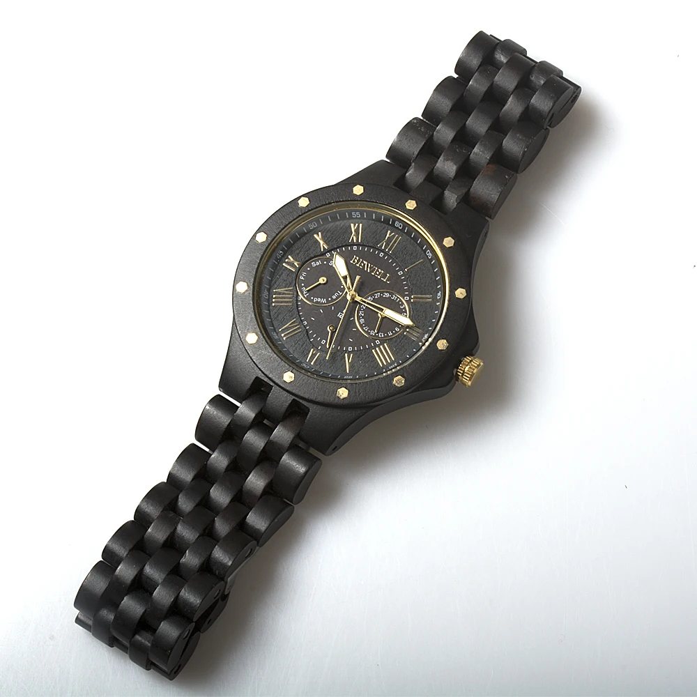 BEWELL WOODEN WATCH