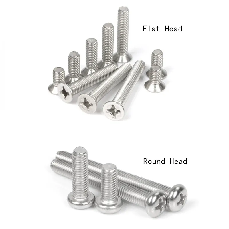 M3.5 Phillips screw flat head bolt precision screws cross slot bolts 6-20 50pcs 