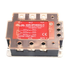 SSR-3PH60DA-H Factory LED Panel Three 3 Phase AC Solid State Relay Input 4-32VDC Output 90-480VAC 60A DC control AC SSR Relay