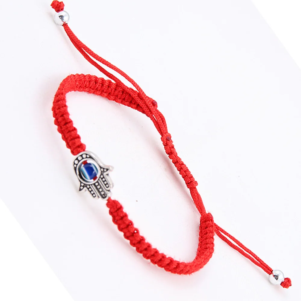 Lucky красная нить браслеты с амулетом Хамса синий Турецкий Дурной глаз браслет для женщин ручной работы дружба ювелирные изделия аксессуары Подарки