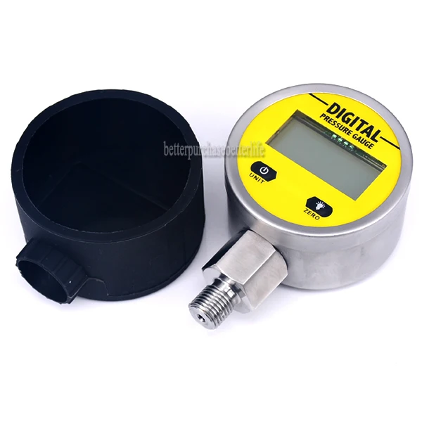 Digital Display Oil Pressure Hydraulic Gauge Pressure Test Meter 3V 0