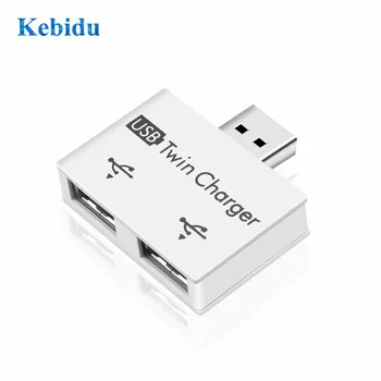 

KEBIDU Mini USB Hub to 2 Port Charger Hub Adapter Portable USB Splitter for Phone Tablet Computer USB HUB Charger Adapter