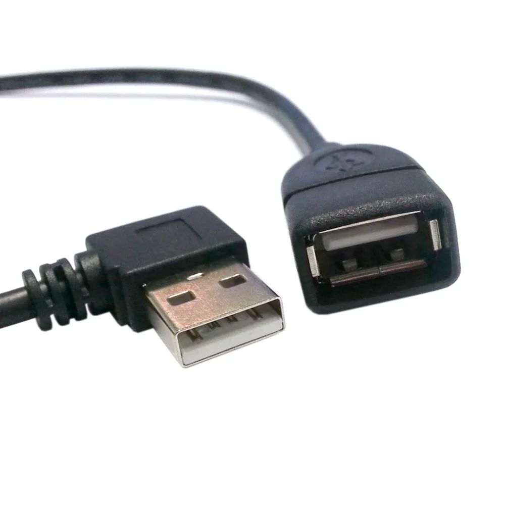 

480M USB 2.0 Right Angled 90 Degree A Type Male to Female Extension Cable 40cm