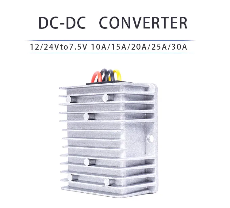 Convertidor Buck DC/DC Regulador 12 В 24 В до 7,5 в 10A 15A 20A 25A 30A водостойкий преобразователь автомобильный источник питания