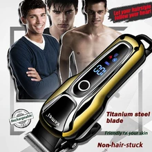 100-240 В kemei перезаряжаемый триммер для волос профессиональная машинка для стрижки волос Машинка для бритья волос борода электрическая бритва