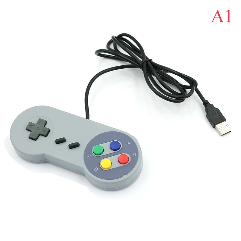 Игровой джойстик геймпад Контролер для nintendo SNES игровой коврик игровой контроллер USB для Windows PC MAC компьютерный джойстик управления - Цвет: A1