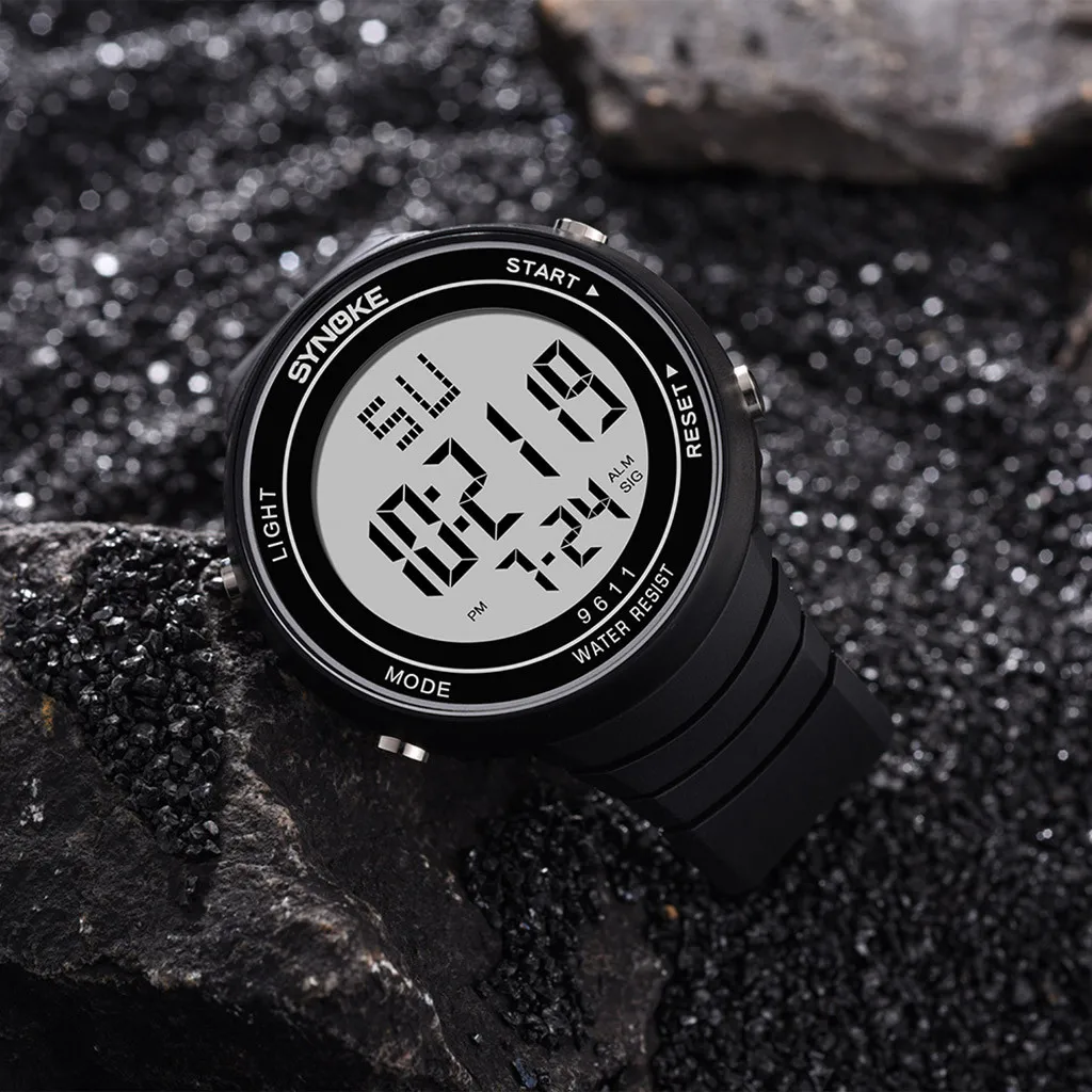 Reloj digital hombre спортивные электронные часы для спорта на открытом воздухе Многофункциональный тренд большой экран модные мужские часы reloj водонепроницаемые