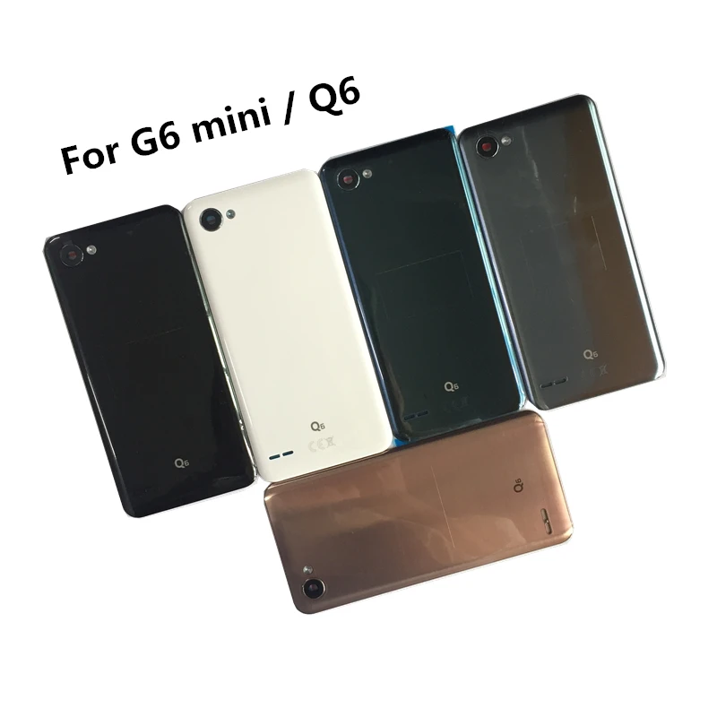 

Back Cover for LG Q6 Battery Cover Hard Case for G6 mini Rear Housing Door with Camera glass + adhesive tape