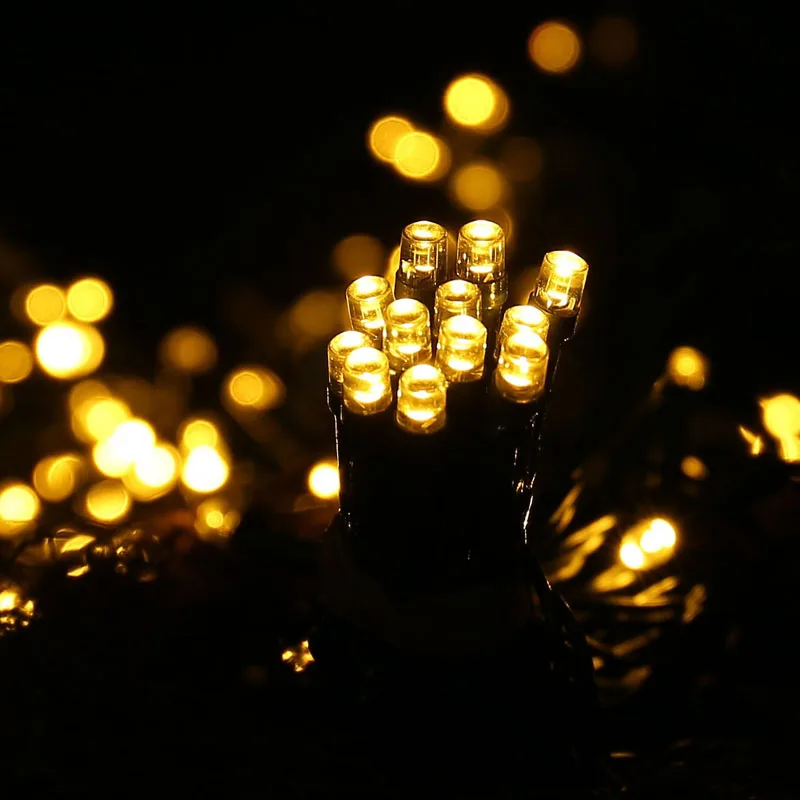 100 Leds 8 Modes Fairy Holiday Xmas String Light Solar Powered Lamp 12M Waterproof Outdoor Garland Holiday Garden New Year Decor (7)