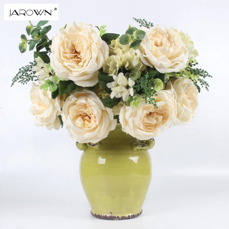 Buy JAROWN Artificial peony flower big bouquet rome