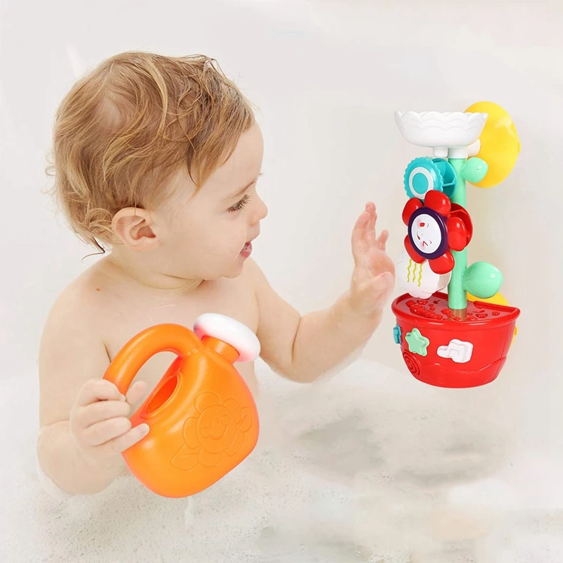 Детская игрушка для ванны-цветок водопад водяная станция забавная и обучающая игрушка для ванны улучшает мышление вашего ребенка