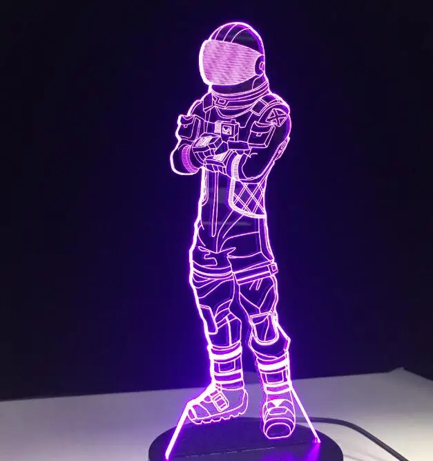 3D светодиодная лампа 7 видов цветов сенсорный выключатель Настольная лампа лава лампа Акриловая Иллюзия комната атмосфера освещение игры вентиляторы подарок - Испускаемый цвет: 3d led lamp 10