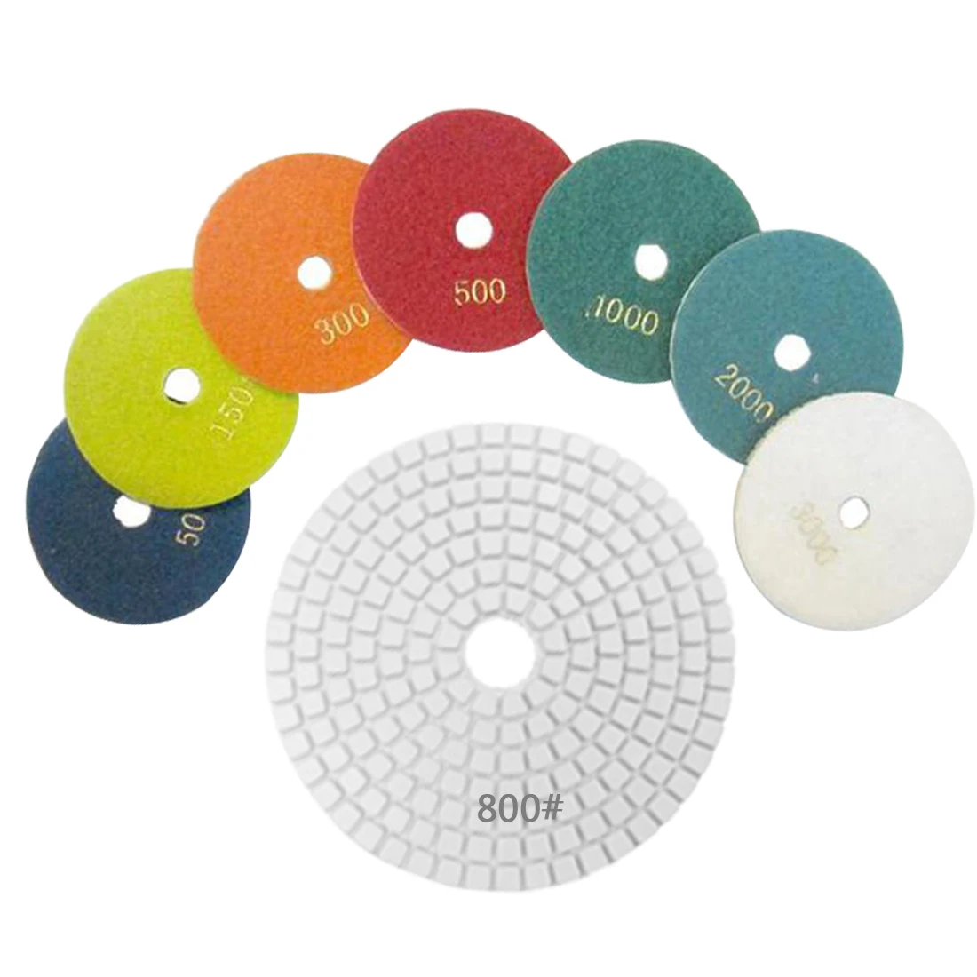10 pieces +1 Back up Pad 3"/4" Diamond Wet Grinding Disc Flexible
