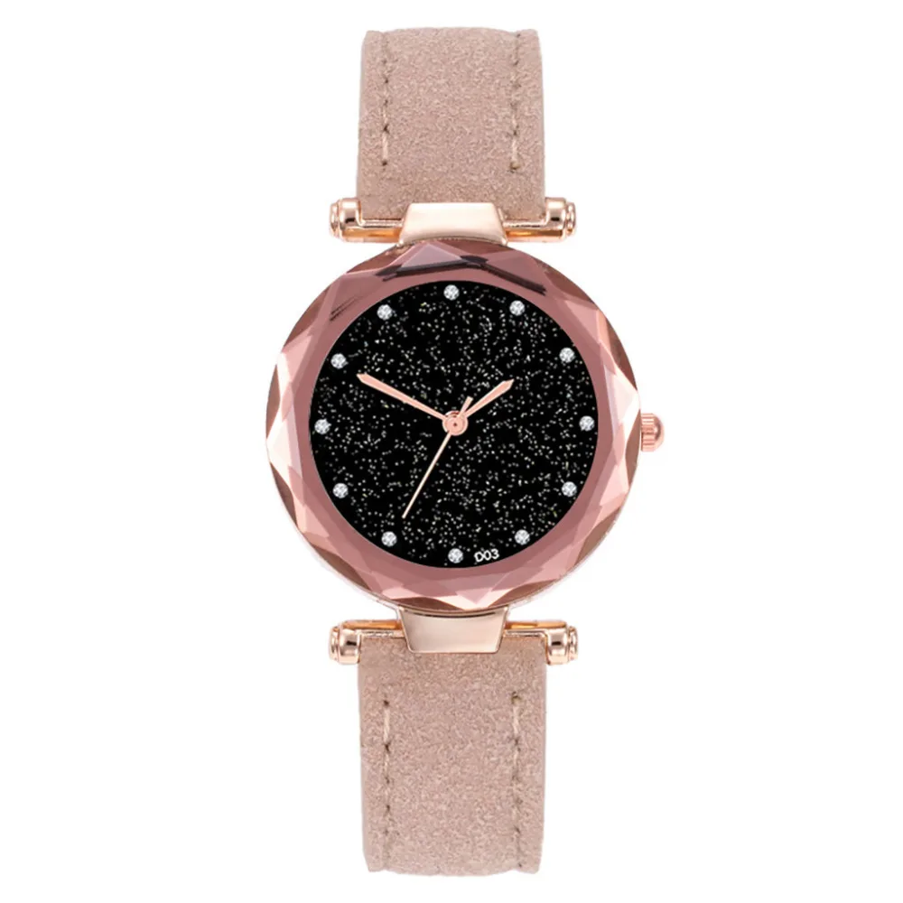 Vansvar Fashion Women Clock Casual Quartz Leather Band Starry Sky Dazzling Diamond convex Analog Wrist Watch For 2018 Ladies Vansvar Fashion Women Clock Casual Quartz Leather Band Starry Sky Dazzling Diamond convex Analog Wrist Watch For 2018 Ladies