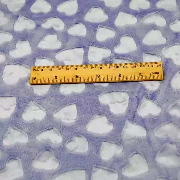 

Loving Heart Embossed Minky Fleece Fabric 1 Meter Micro Mink DIY Sew Blanket Toy Fabric,multi colors