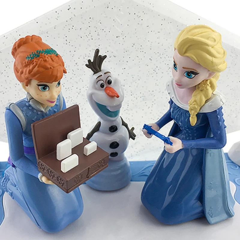 Disney Frozen музыкальная шкатулка принцесса Эльза Анна фигурки Олаф модель поют
