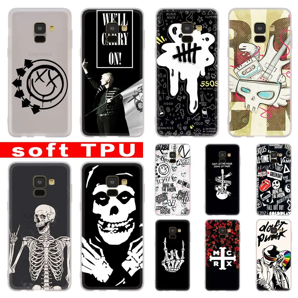

Punk Rock For Samsung Galaxy A10/A30/A40/A50/A70 A9 A8 A6 a7 2018 A3 A5 2017 2016 TPU Case Cover Soft