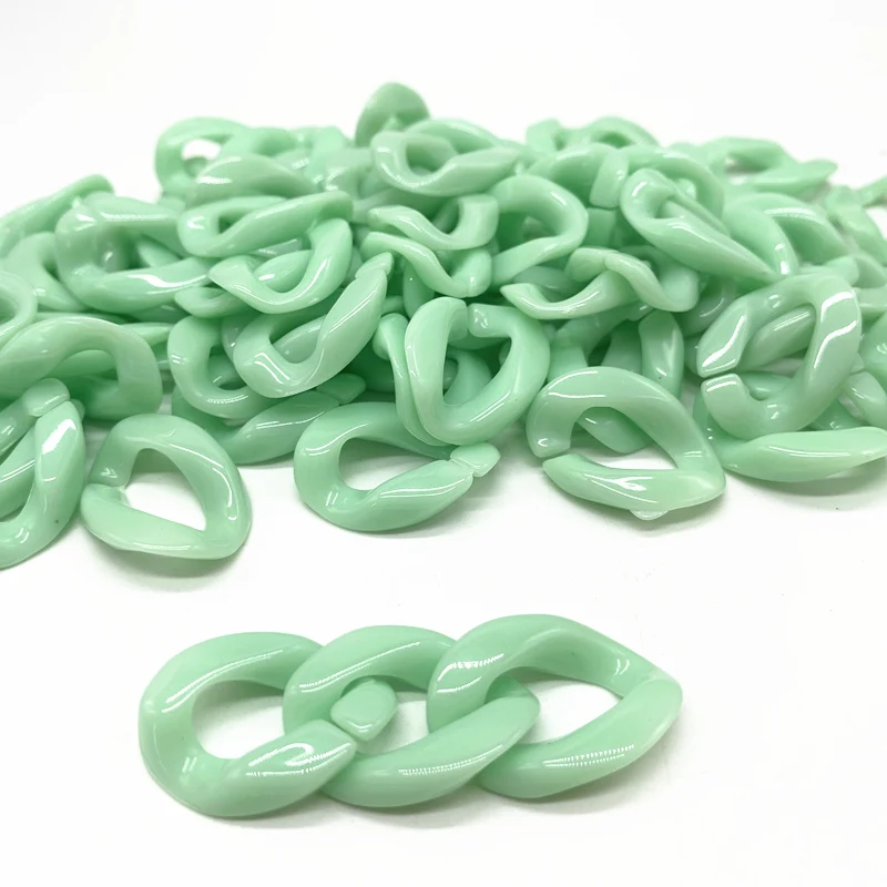 

New 20pcs/16x22mm Acrylic Chain Links DIY Charm Accessories for Jewelry Making# QE14