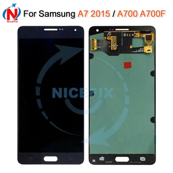 

5.5" NEW super amoled Replacement LCDs For SAMSUNG GALAXY A7 2015 LCD A700 A700F Display Digitizer Touch Screen Assembly