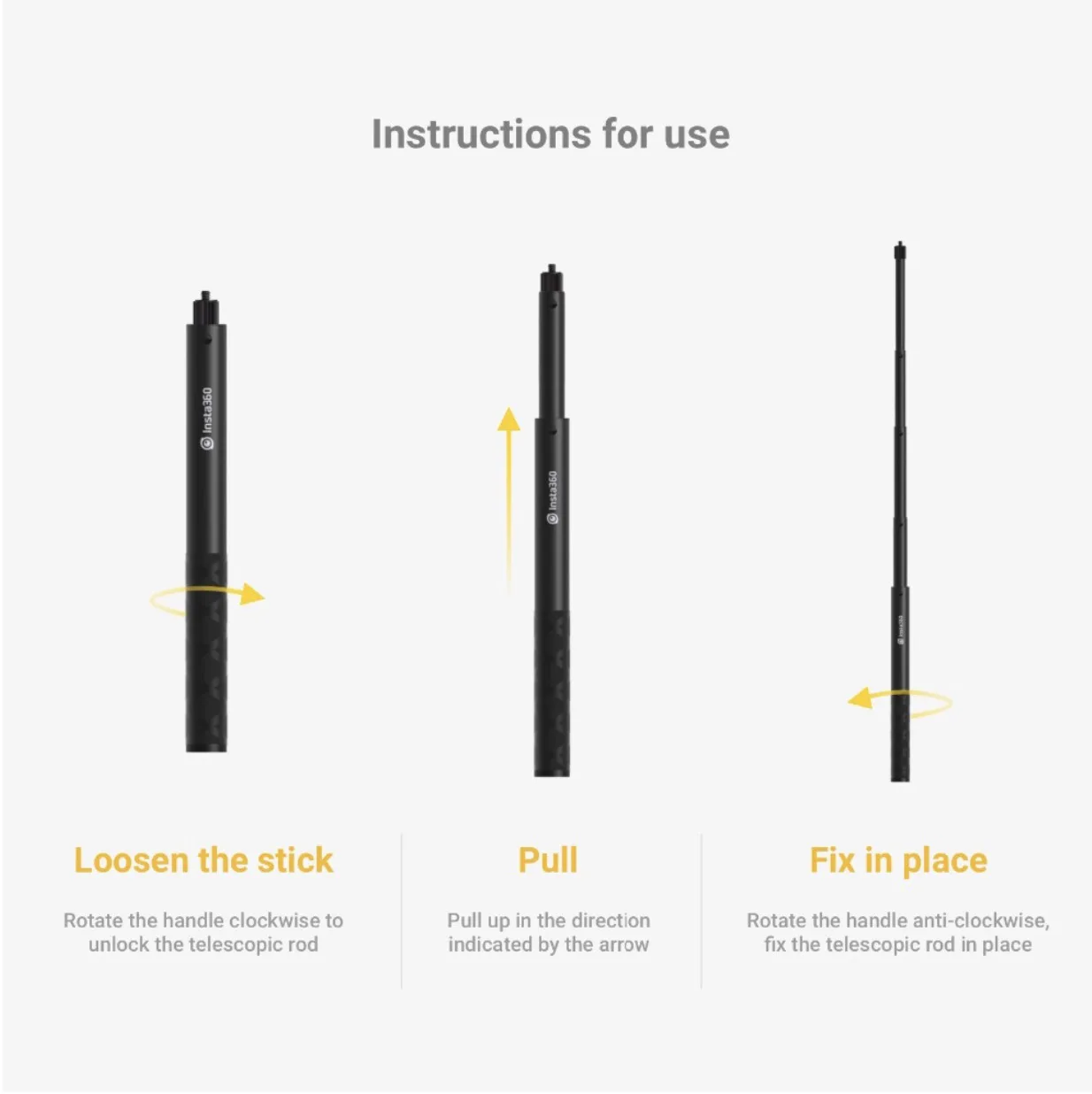 Невидимая селфи-Палка для Insta360 ONE X и ONE